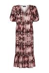 Wallis Berry Tie Dye Puff Sleeve Tiered Dress thumbnail 5