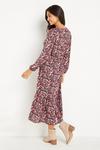 Wallis Berry Ditsy Floral Tiered Wrap Dress thumbnail 3