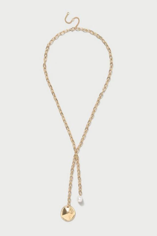 Wallis Pearl Drop Chain Necklace 1