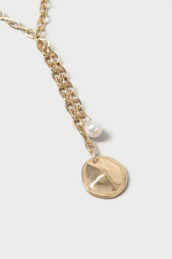 Wallis Pearl Drop Chain Necklace 2
