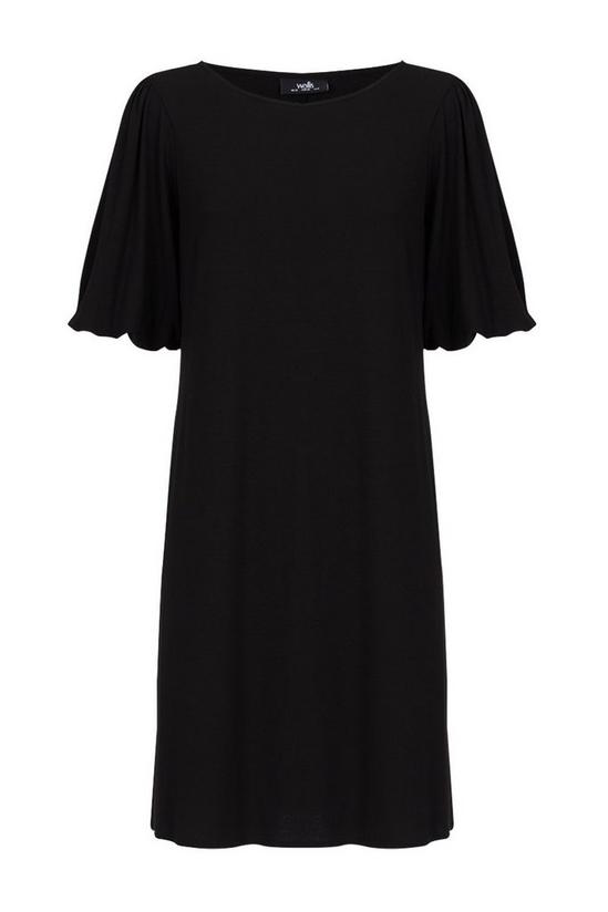 Wallis Black Jersey Puff Sleeve Shift Dress 5