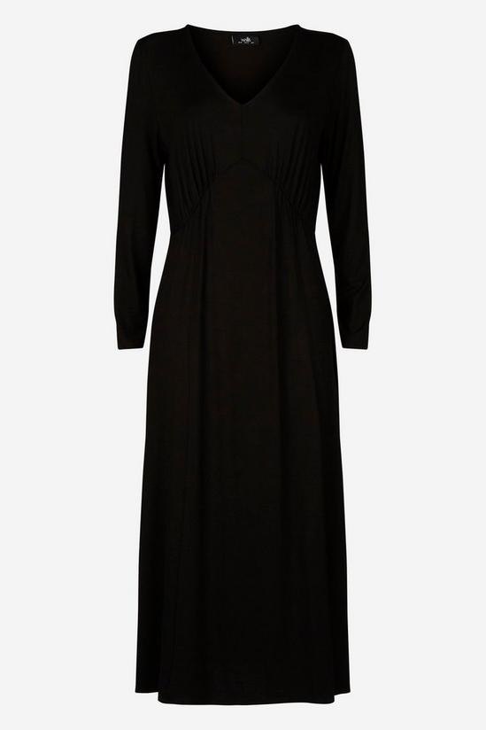 Wallis Black Jersey Split Midi Dress 5