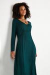 Wallis Green Jersey Split Midi Dress thumbnail 2