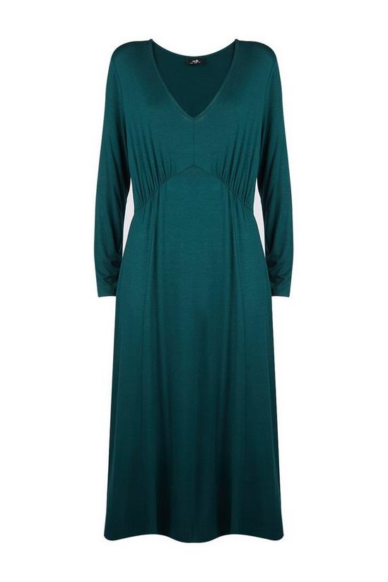 Wallis Green Jersey Split Midi Dress 5