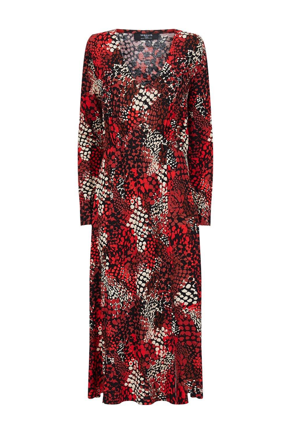 Wallis snake sale print dress