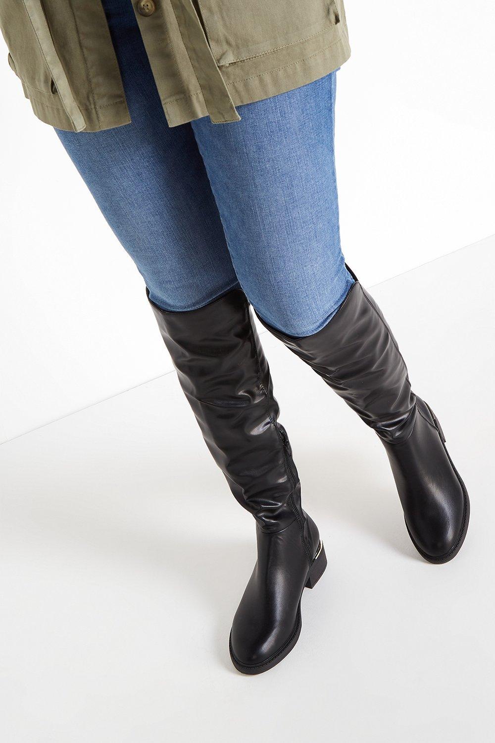 Wallis over the hot sale knee boots