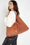 Wallis Luxe Leather And Suede Mix Hobo thumbnail 1