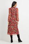 Wallis Tall Floral Micro Ruffle Midi Dress thumbnail 3