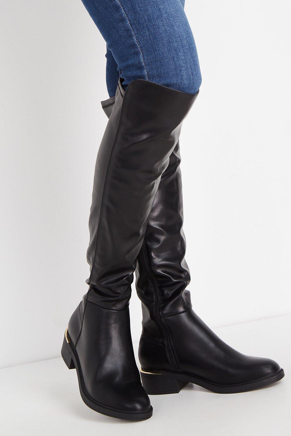 Wallis over the hot sale knee boots