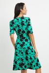 Wallis Green Floral Jersey Wrap Dress thumbnail 3