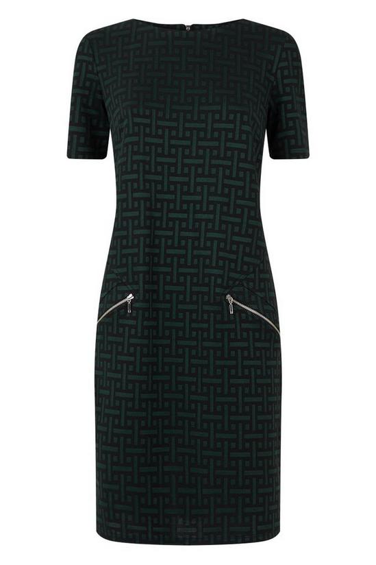 Wallis Green Geo Jacquard Dress 5