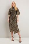 Wallis Gold Sequin Ruched Side Dress thumbnail 2