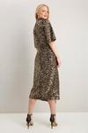 Wallis Gold Sequin Ruched Side Dress thumbnail 3