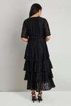 Wallis Petite Black Lace Triple Tiered Dress thumbnail 3