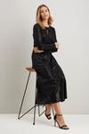 Wallis Black Sequin Midi Dress thumbnail 2