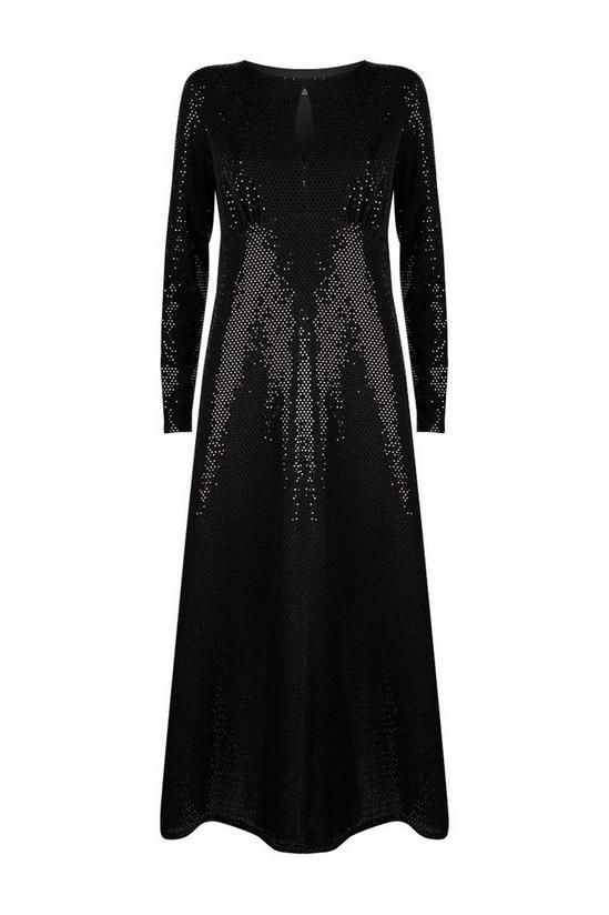 Wallis Black Sequin Midi Dress 5