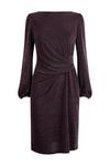 Wallis Blackcurrant Shimmer Ruched Side Dress thumbnail 5