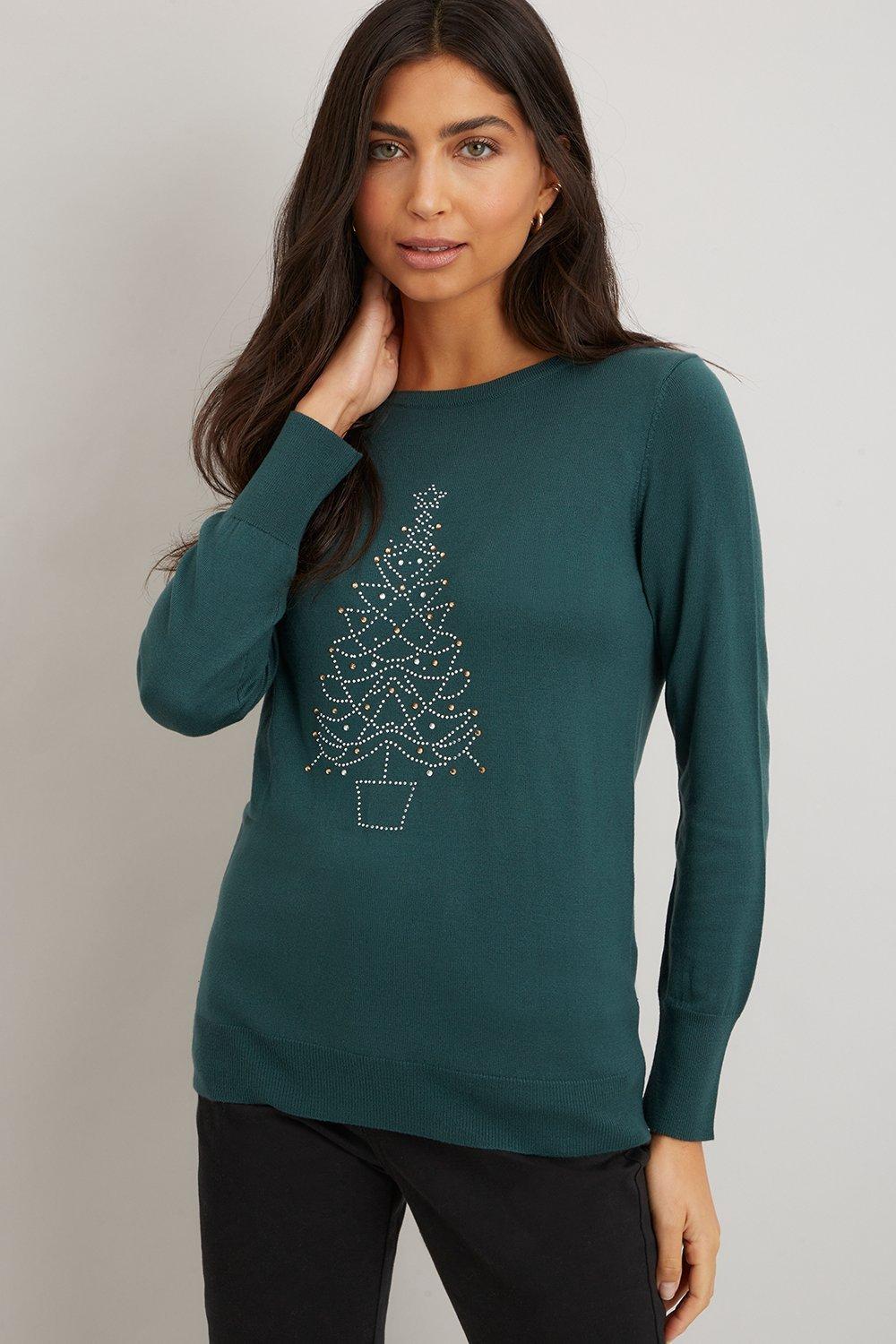 Jumpers Cardigans Christmas Tree Jumper Wallis