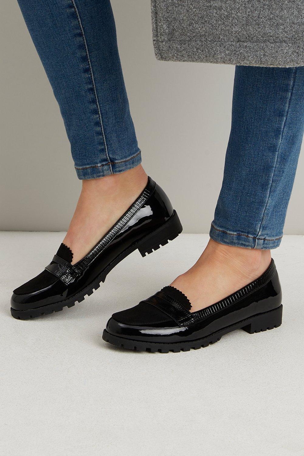 Flats | Wide Fit Piper Loafers | Wallis