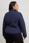 Wallis Curve Quilted Zip Front Jacket thumbnail 3