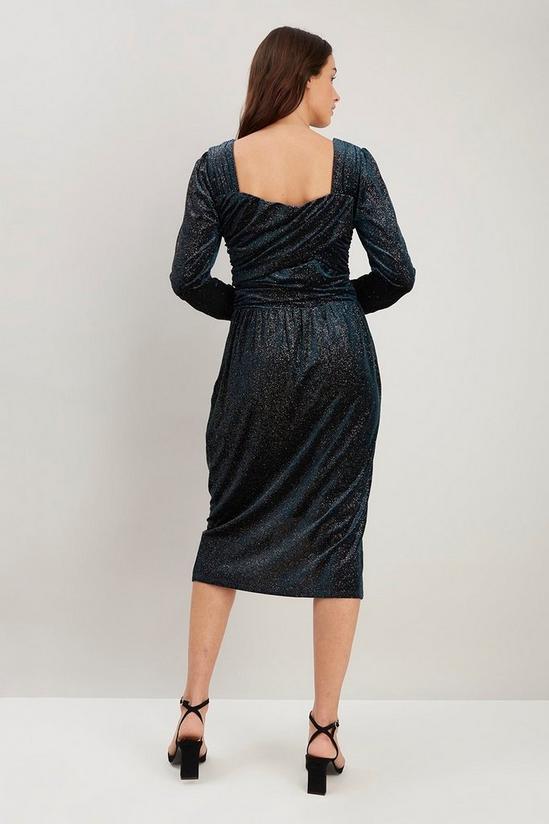Wallis Glitter Velvet Body Con Dress 3