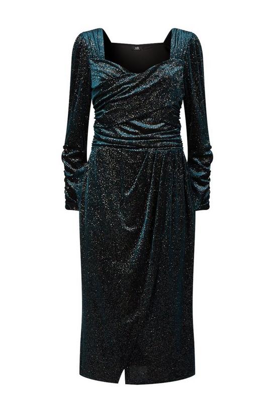 Wallis Glitter Velvet Body Con Dress 5