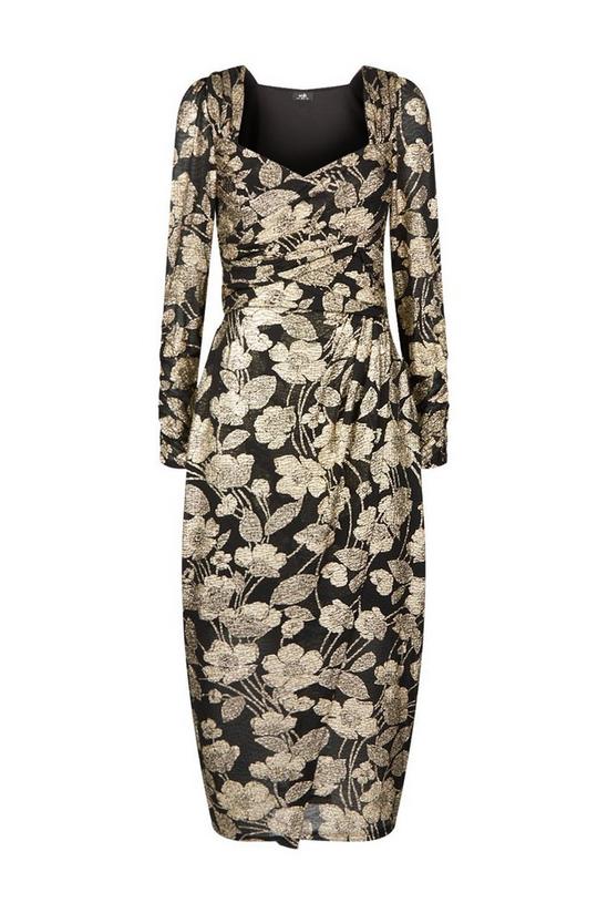 Wallis Gold Foil Knitted Body Con Dress 5