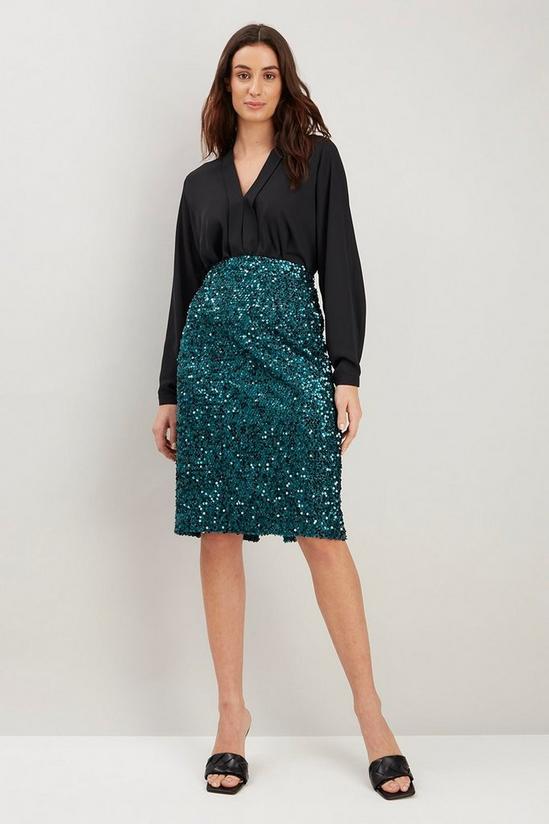 Wallis Sequin Skirt 2