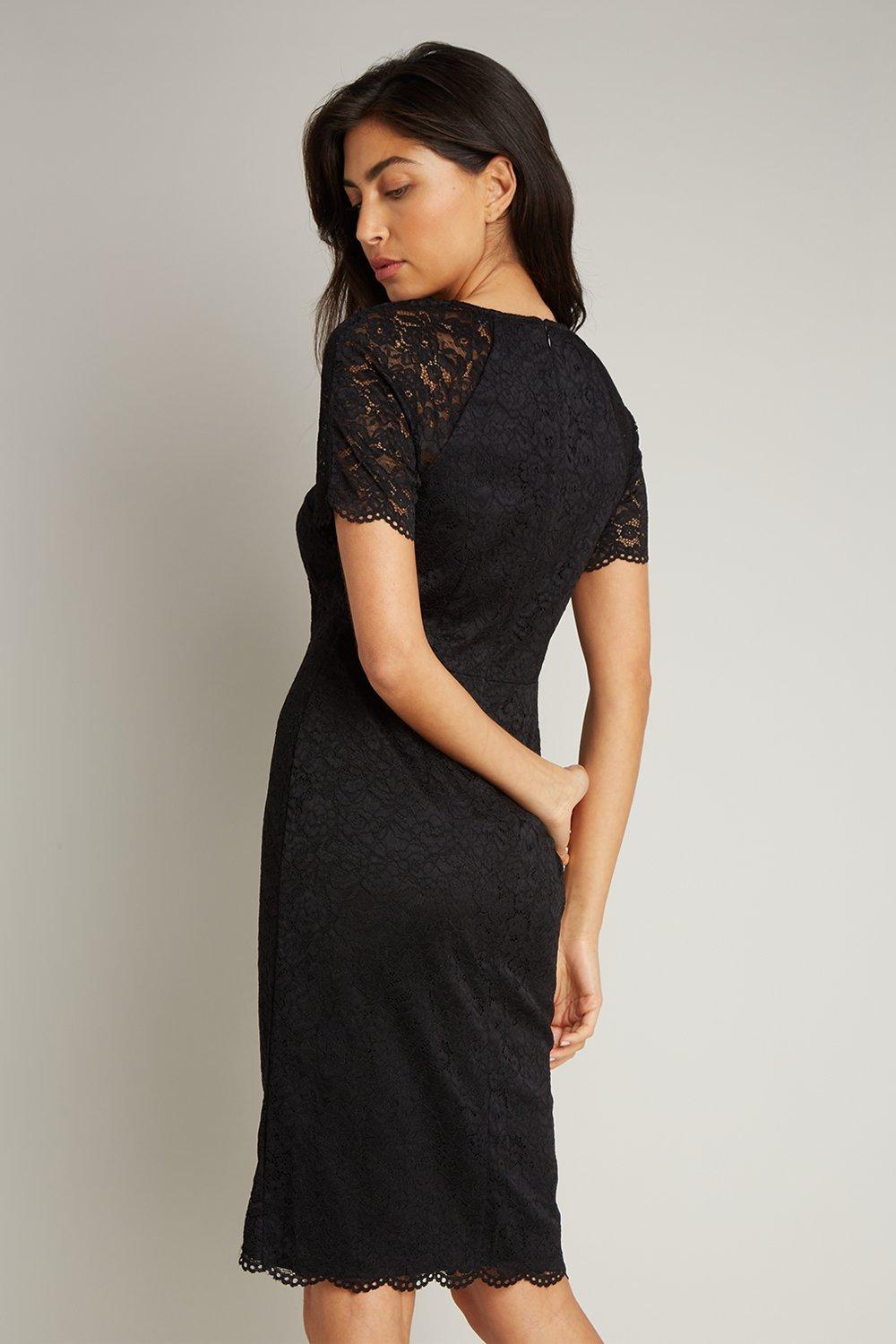 Petite black sale dress uk