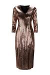 Wallis Petite Bronze Mirror Sequin Dress thumbnail 5