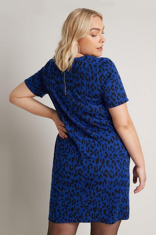 Wallis Curve Animal Jacquard Jersey Pocket Dress 3