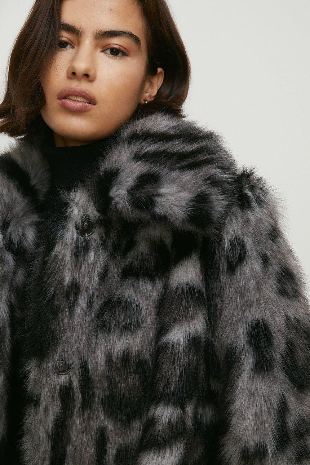 Wallis grey deals fur coat