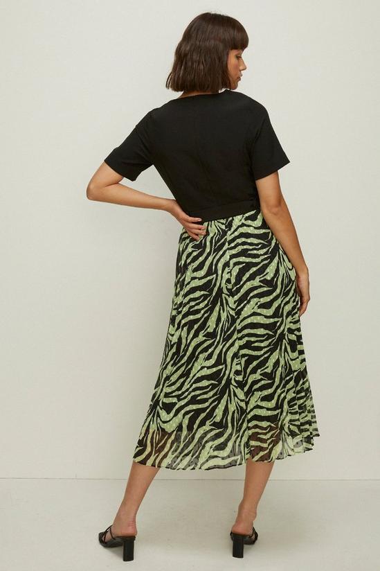 Dresses | Zip Through Zebra Print Pleated Dress | Oasis