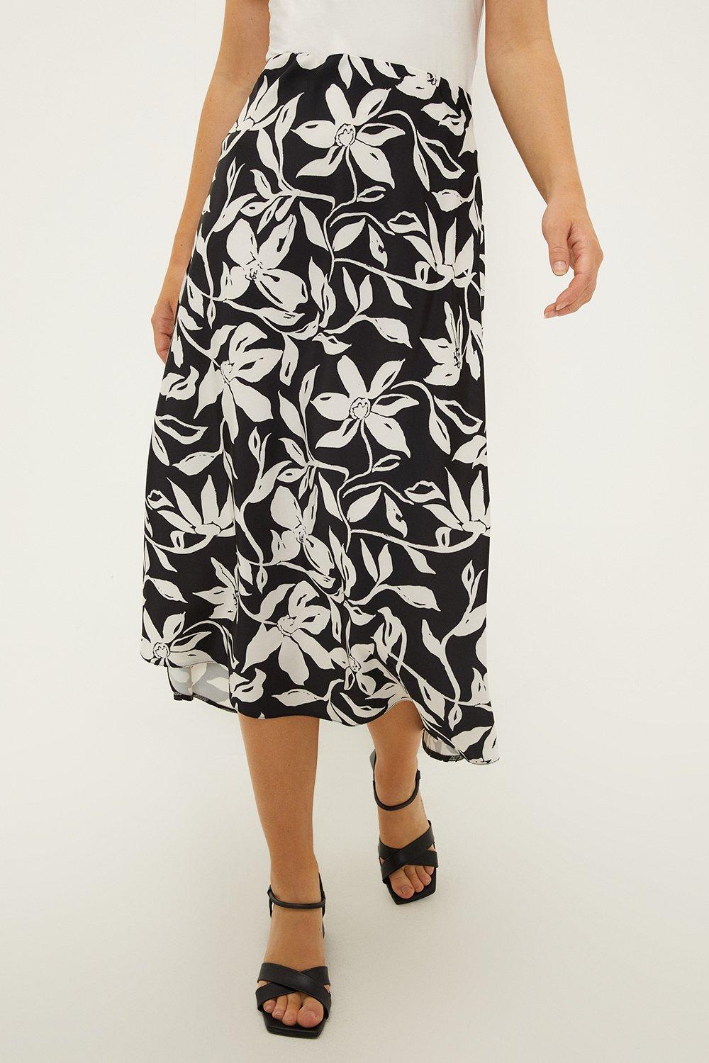 Oasis wrap midi skirt black best sale