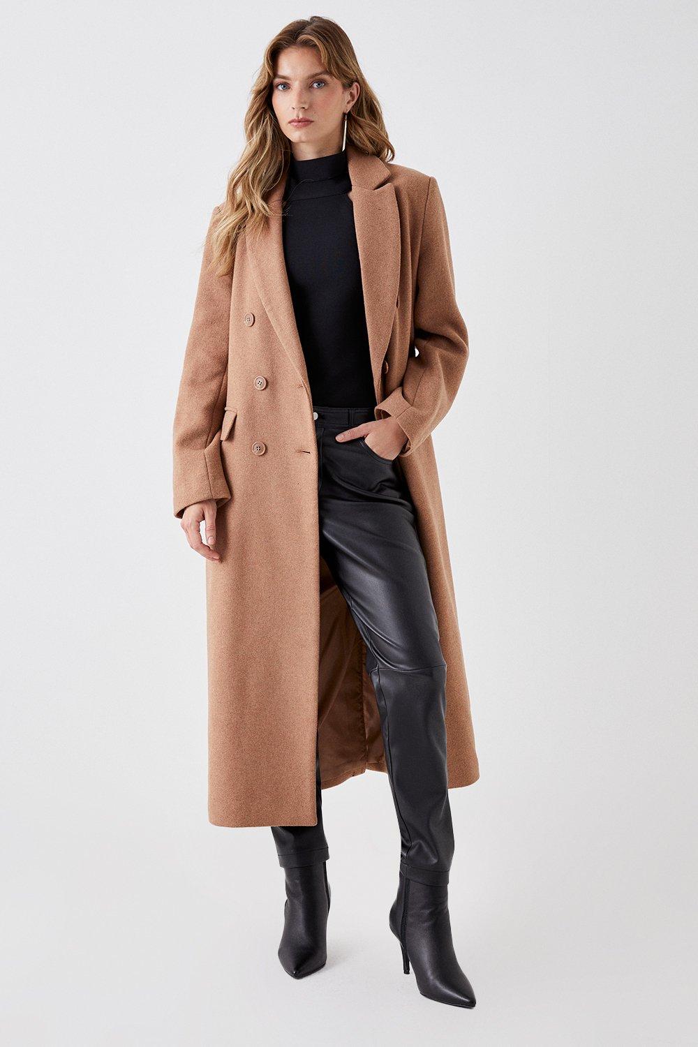 Single breasted sales longline coat