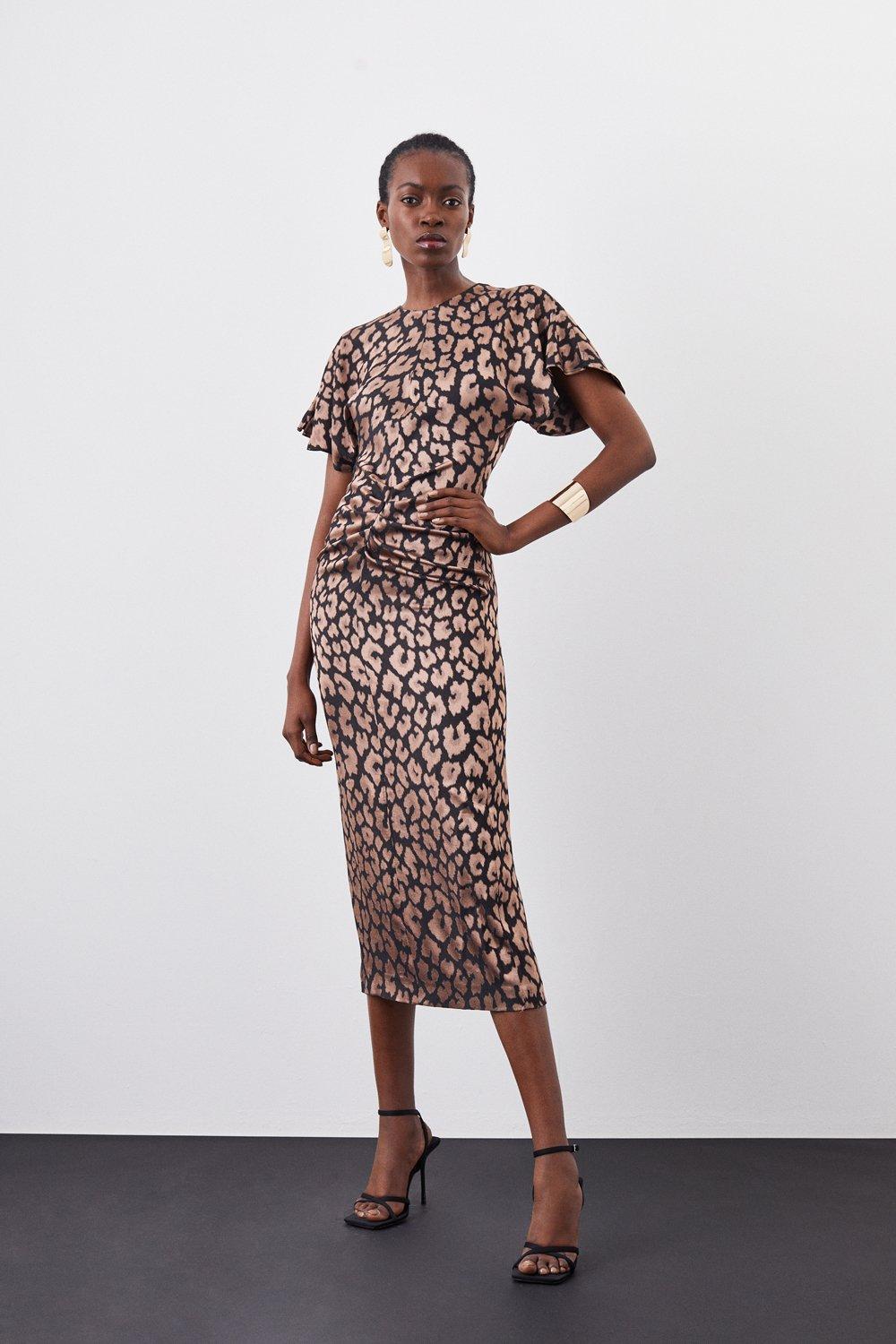 Oasis leopard dress best sale