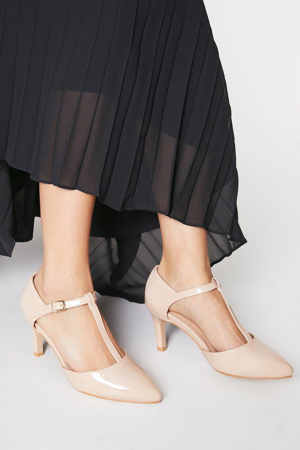 Blush wide 2024 fit heels