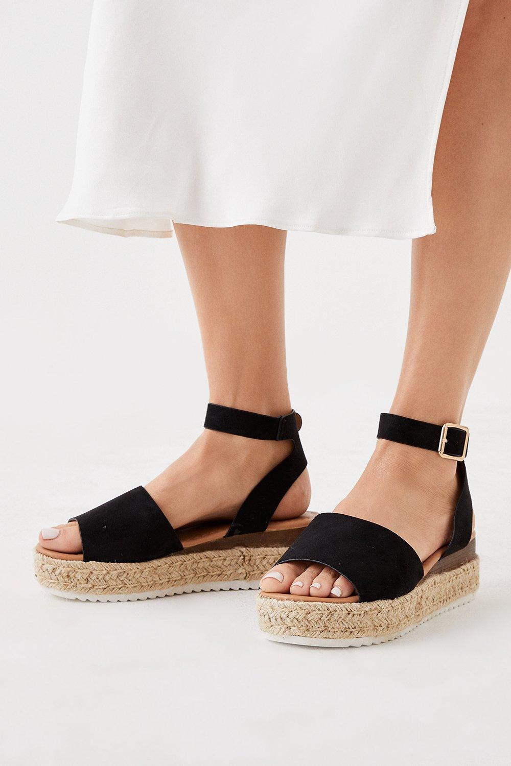 Wallis black hot sale wedges