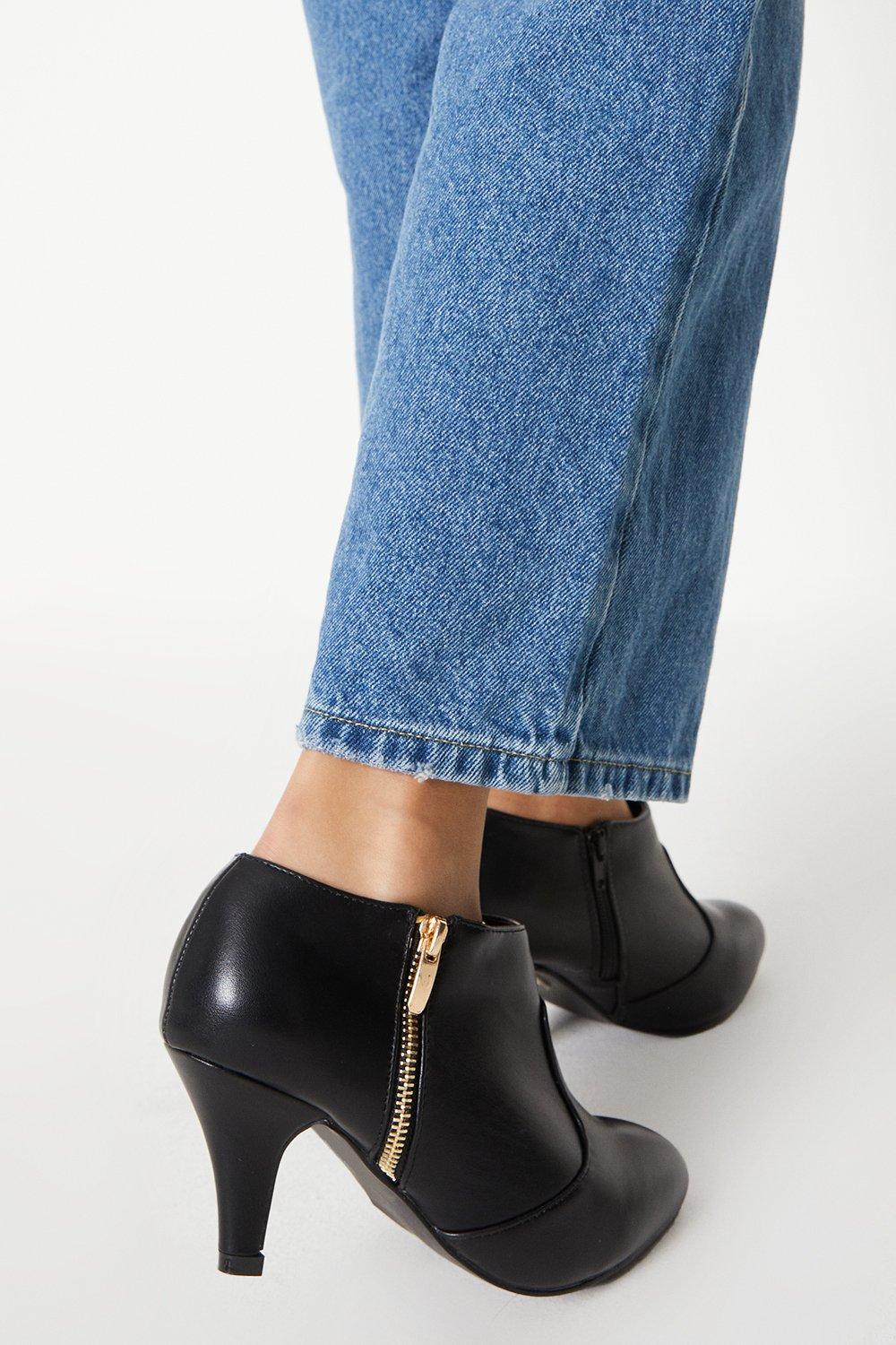 Comfortable heeled outlet ankle boots