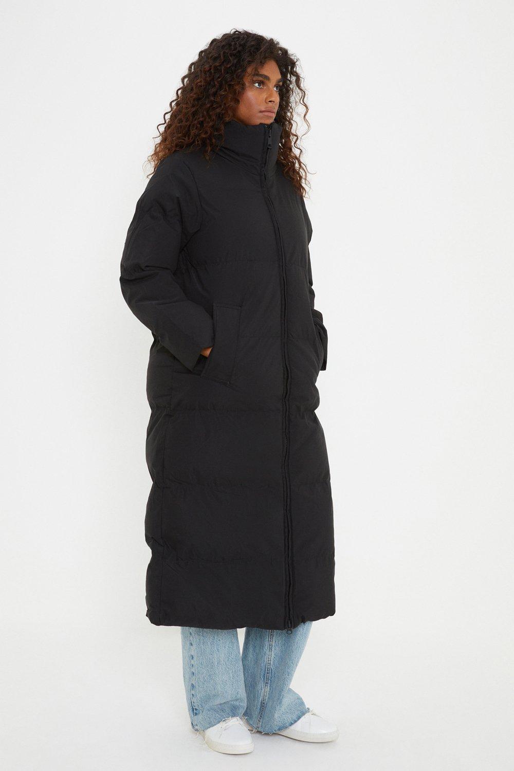 Jackets & Coats | Longline Padded Coat | Dorothy Perkins