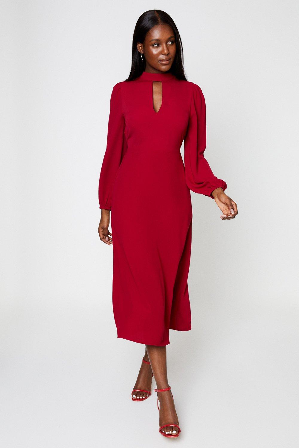 Dresses | Keyhole Midi Dress | Dorothy Perkins