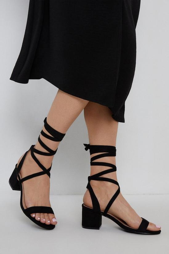 Wallis Holly Ankle Wrap Heeled Sandals 1