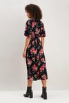 Wallis Rose Floral Satin Midi Dress With Angel Sleev thumbnail 3
