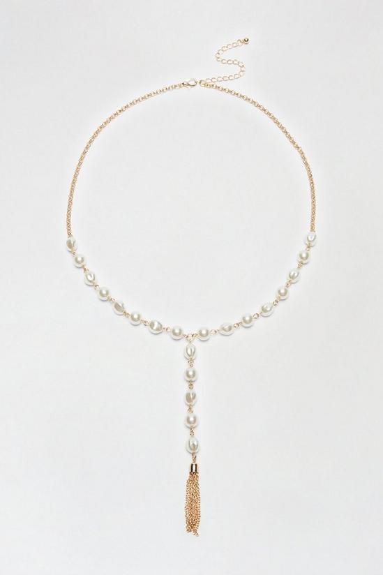 Wallis Tassel Pearl Necklace 1