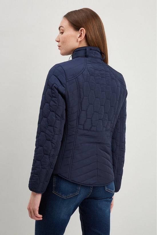 Wallis Petite Quilted Zip Front Jacket 3