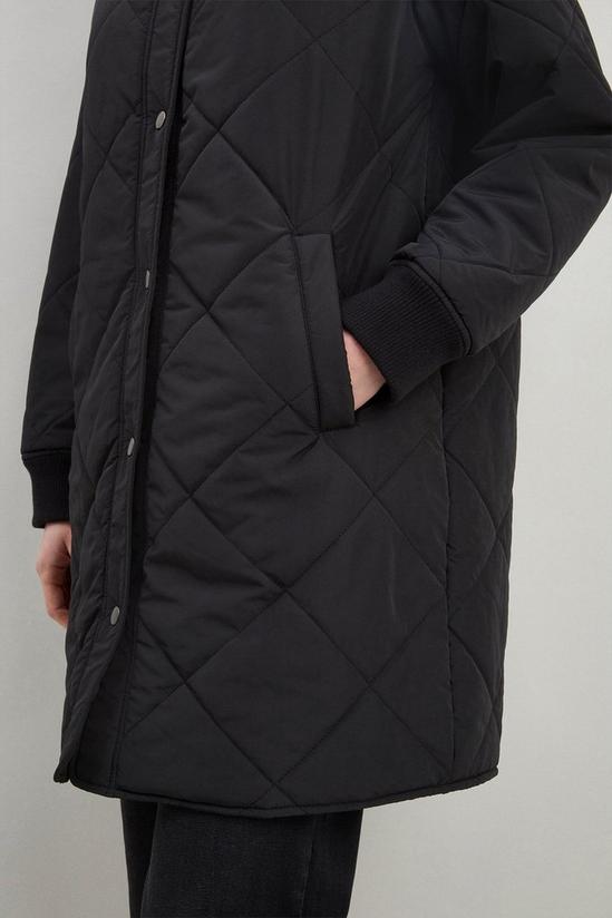 Wallis Quilted Mid Length Coat 4