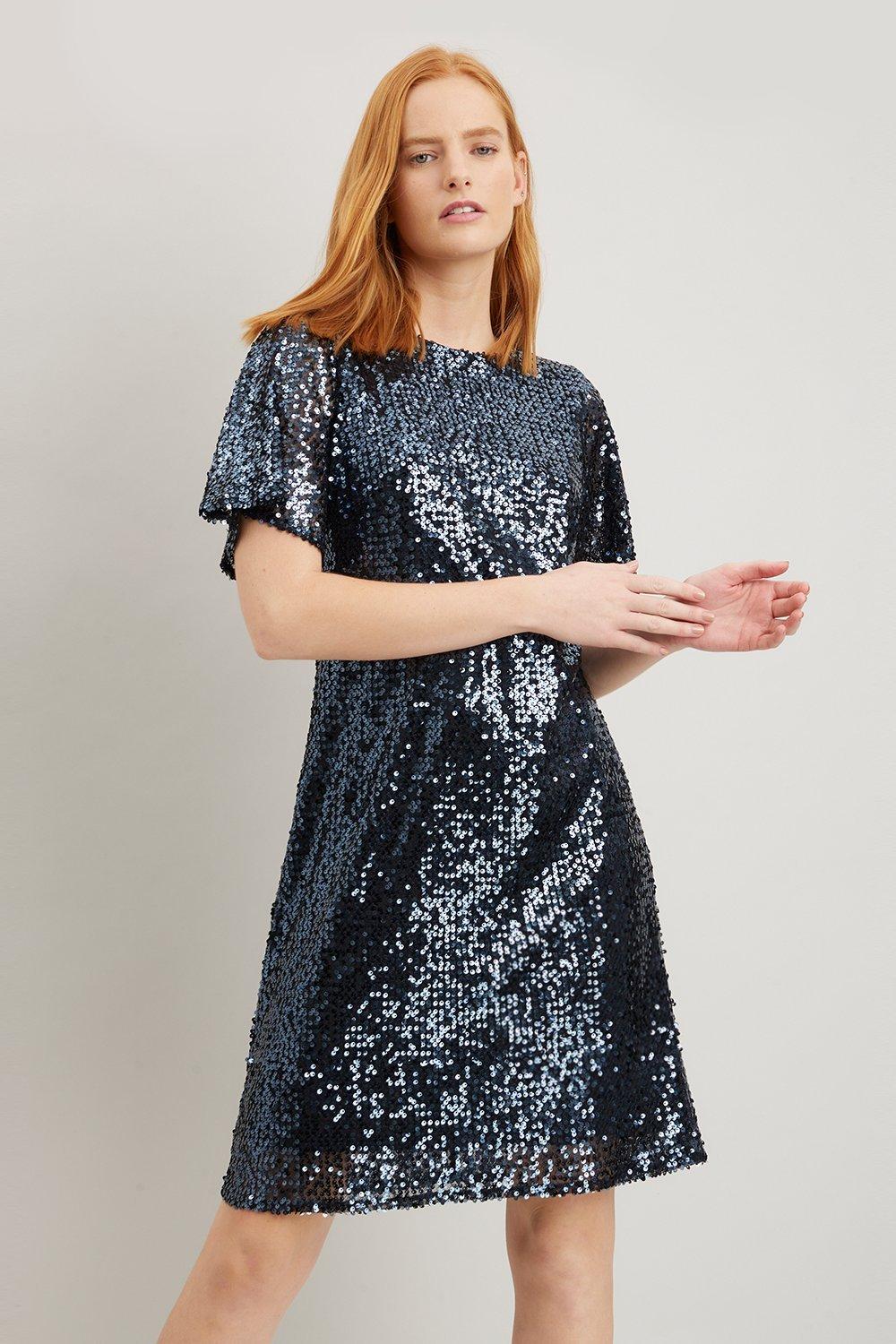 Wallis sequin sale dress