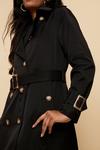 Wallis Petite Double Breasted Trench Coat thumbnail 4