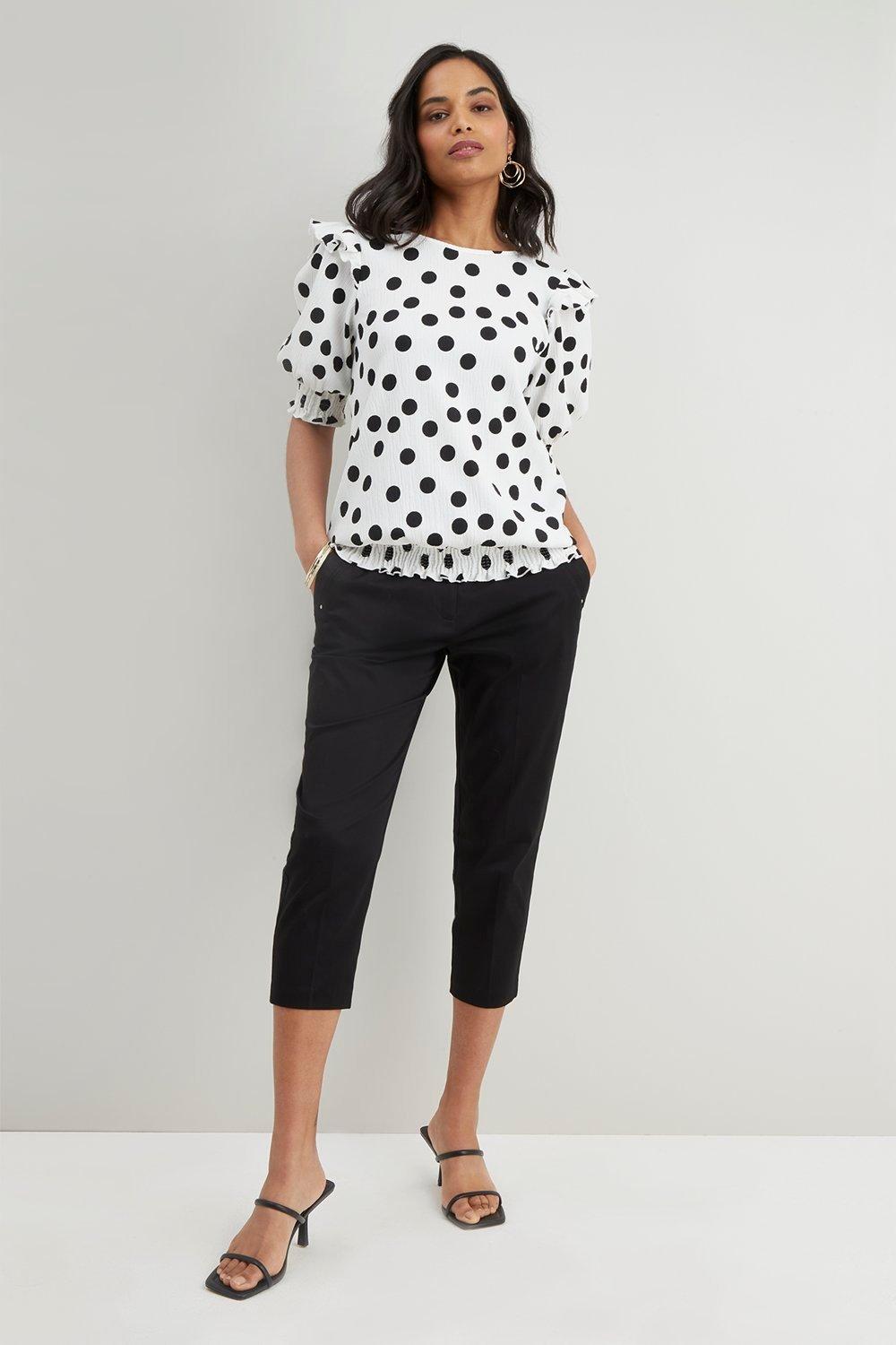 Wallis white sale cropped trousers