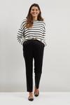 Wallis Stretch Tapered Belted Trousers thumbnail 1